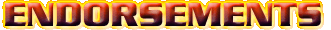 Endorsements Endorsements